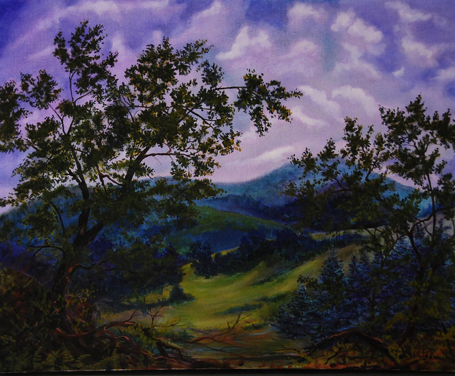 Evening Painting - Night Falls by Claiborne Coyle