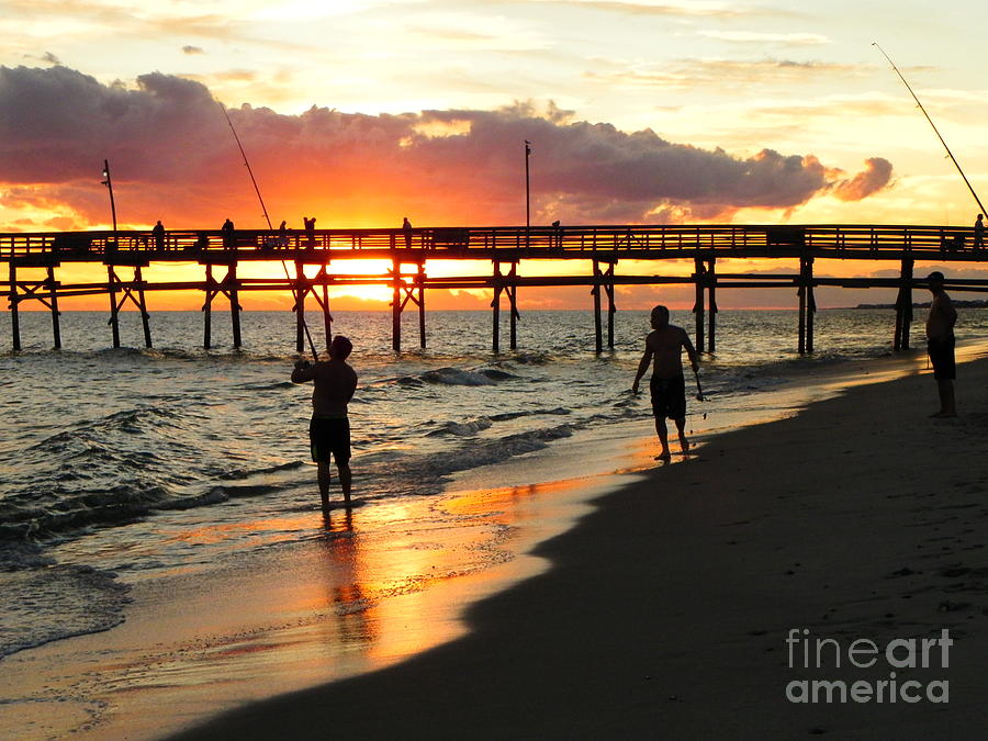 Sunset Fishing Photograph by Shelia Kempf