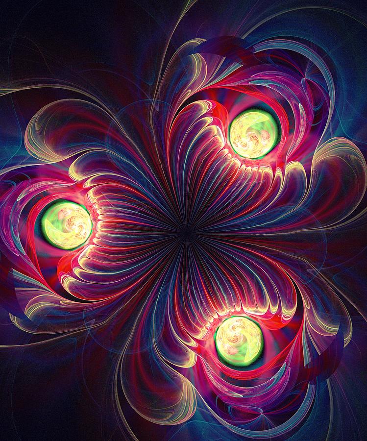 Night Flower Digital Art by Anastasiya Malakhova
