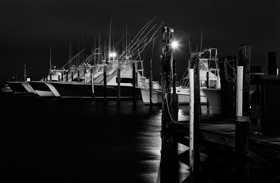 Night Harbor II - Outer Banks Photograph by Dan Carmichael
