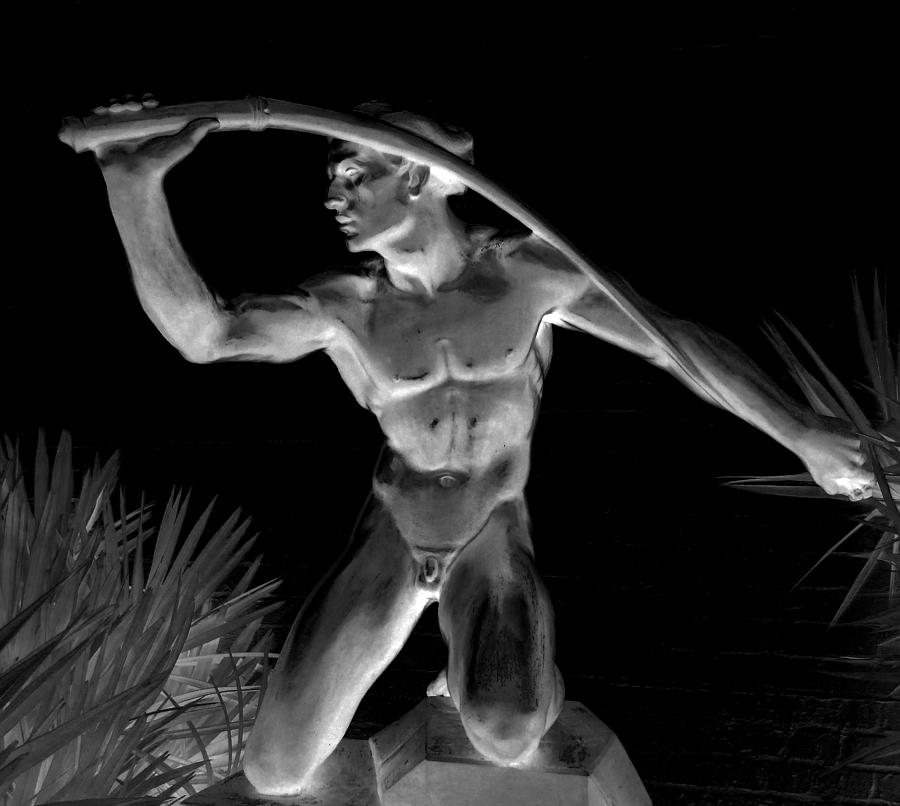 Statue Photograph - Night Harvest by Randall Weidner