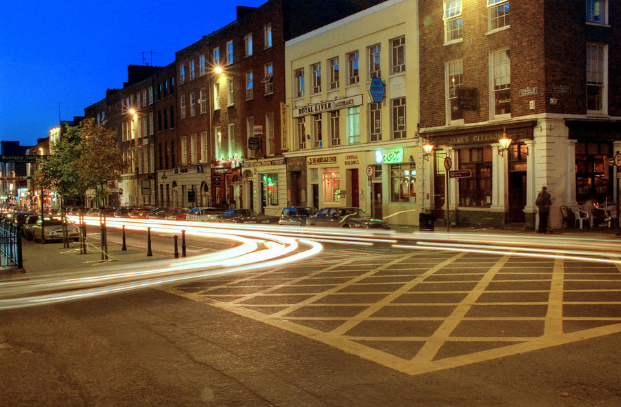 Car Photograph - Night In Limerick Ireland by Greg and Chrystal Mimbs