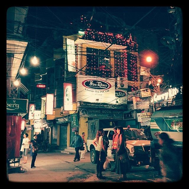 Abstract Photograph - Night In Thamel by Raimond Klavins