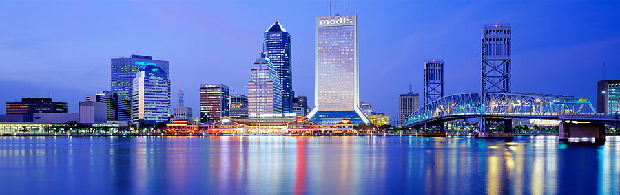 Night, Jacksonville, Florida, Usa Photograph by Panoramic Images