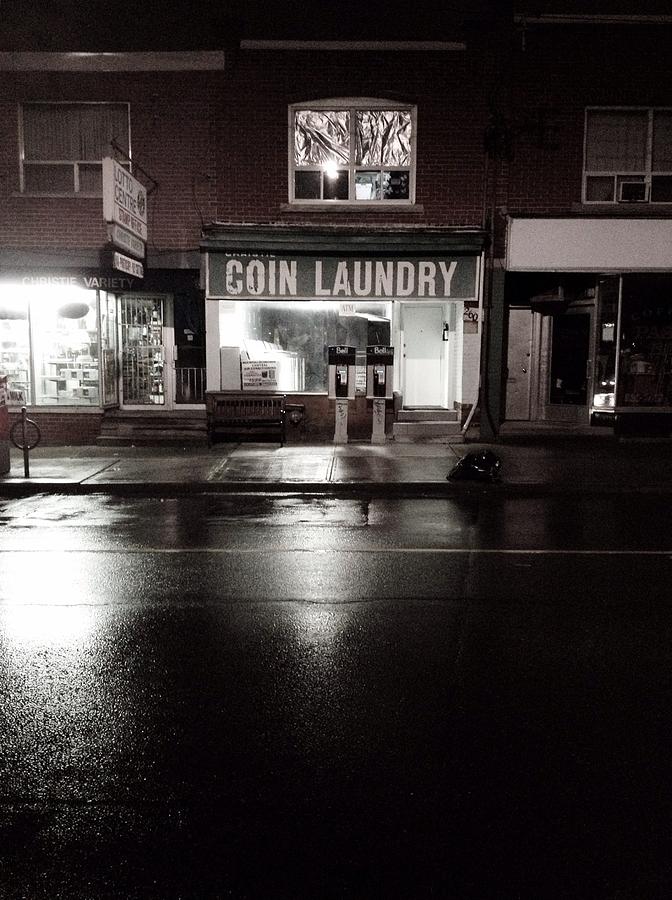 Nighttime Photograph - Night Laundry by Kreddible Trout