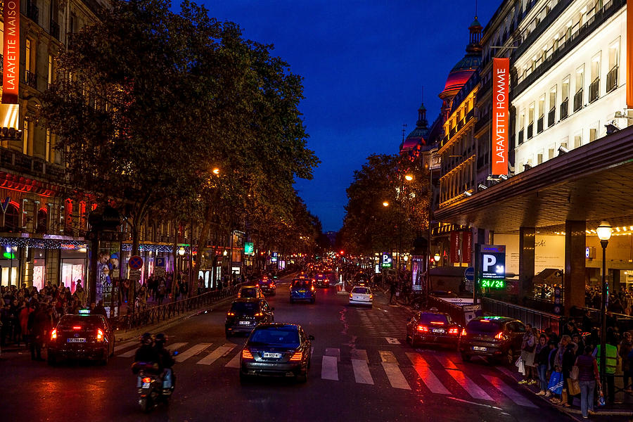 Night Life in Paris Photograph by Jeanette Byrd - Fine Art America