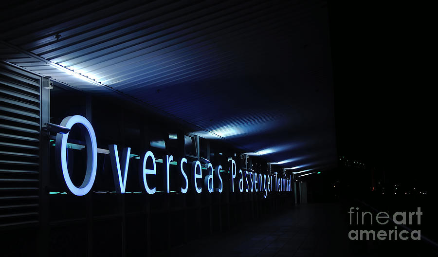 Night Light at Overseas Passenger Terminal Photograph by Kaye Menner