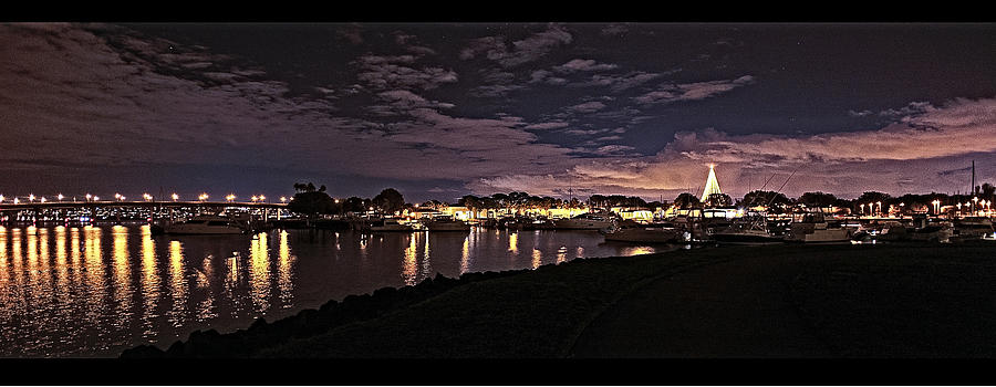 Night Lights On Mission Bay Photograph by Gilbert Artiaga