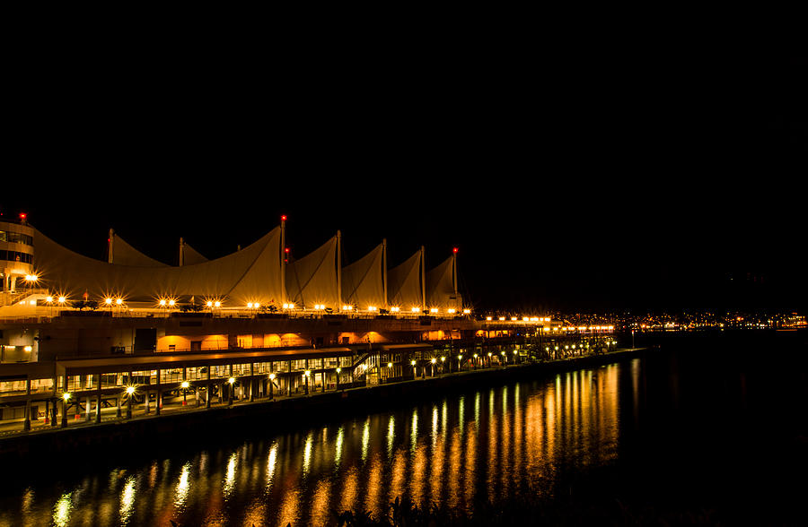 Night Lights on the Waterfront Photograph by Haren Images- Kriss Haren
