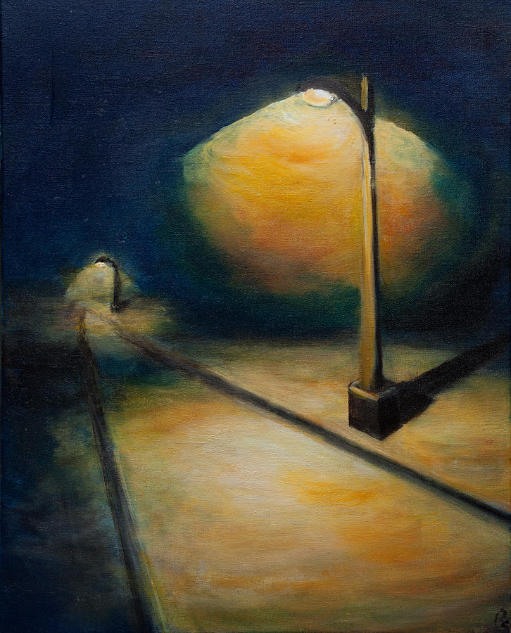 night lamp painting