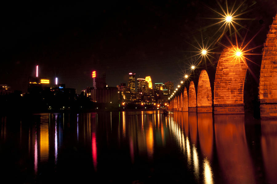 Night Lights Photograph by Sharon Goldsboro - Fine Art America