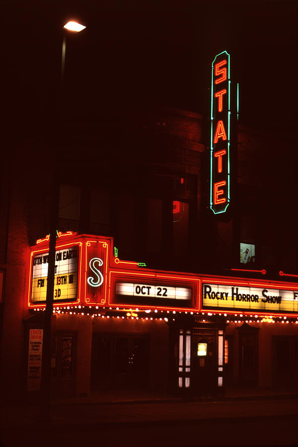 Night Lights Photograph - Night Lights State Theater by David Hohmann