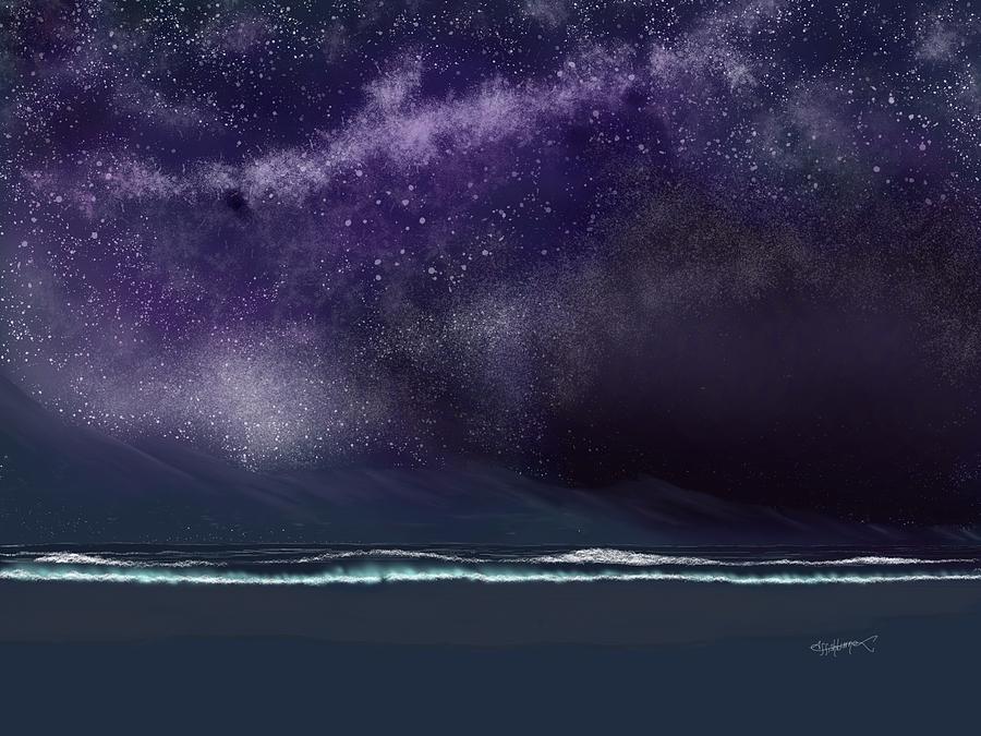 Night of a thousand stars Digital Art by Anthony Fishburne
