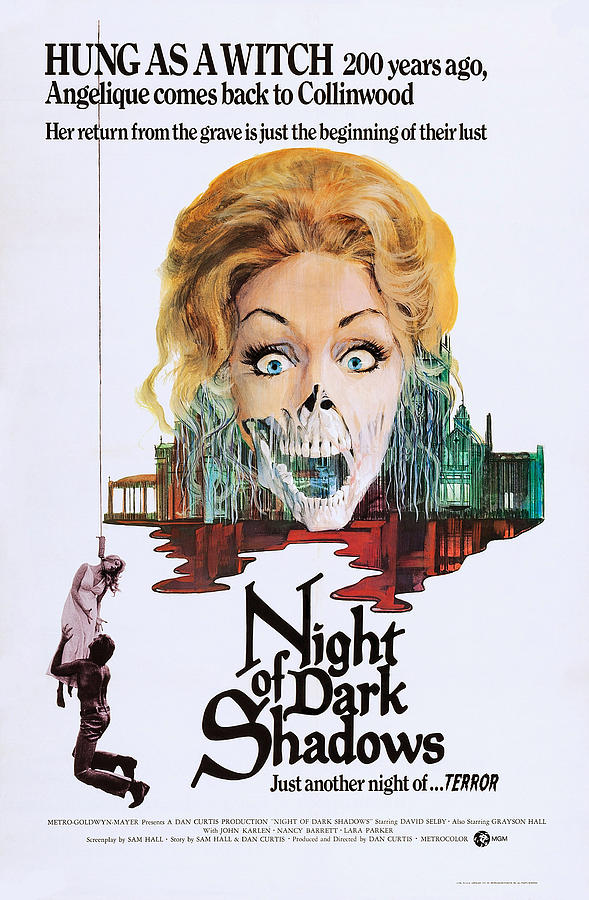 Movie Photograph - Night Of Dark Shadows, Poster Art, 1971 by Everett