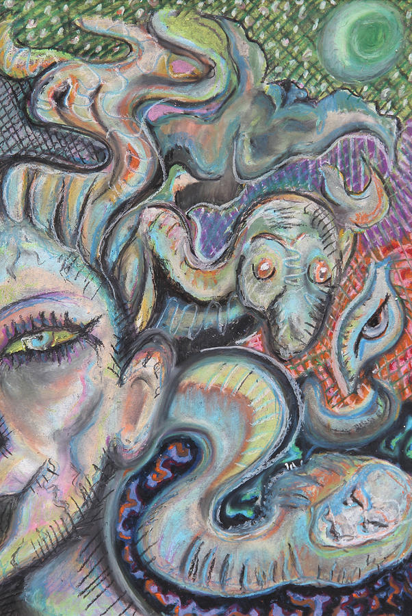 Abstract Pastel - Night of Medusa by Lord Bing