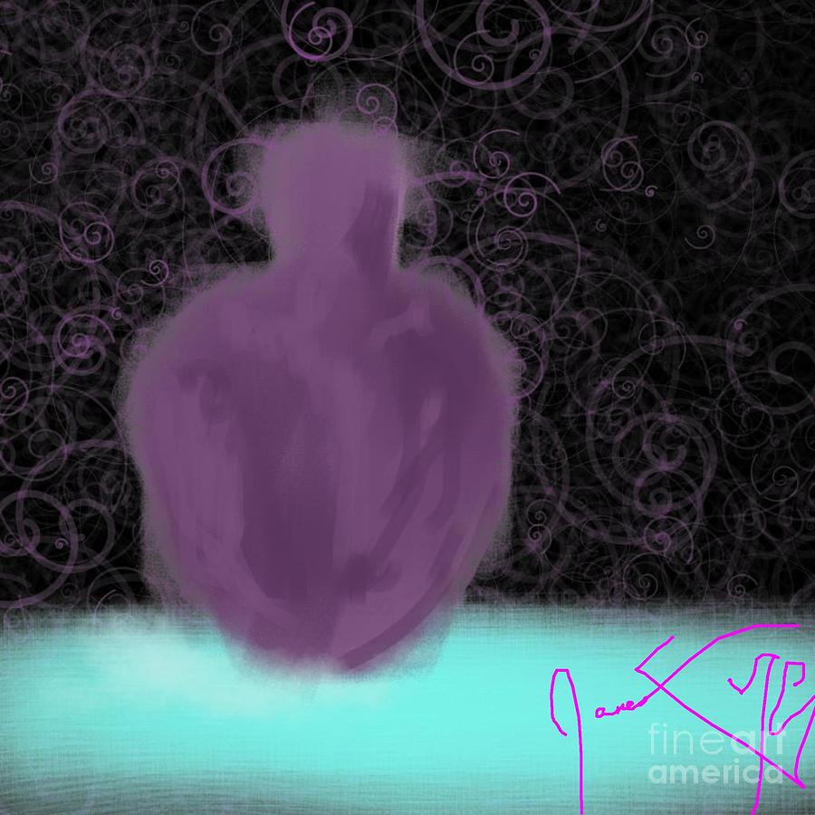 Night of The Purple Vase Digital Art by James Eye