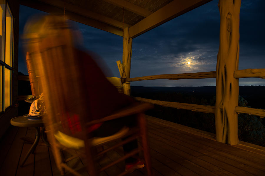 Night On The Porch Photograph by Darryl Dalton