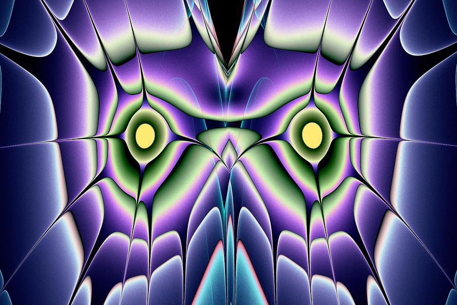 Night Owl Digital Art by Anastasiya Malakhova