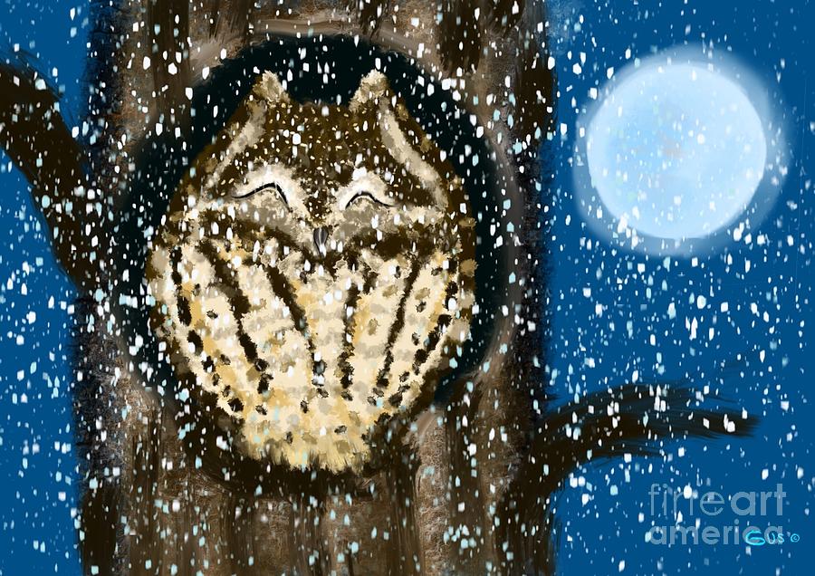 Night Owl Painting by Nick Gustafson