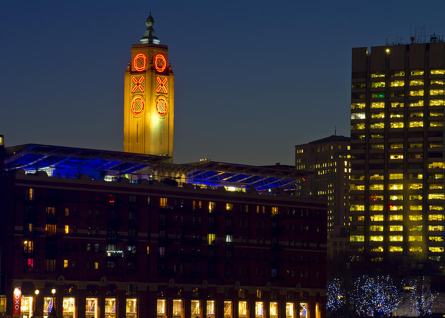Night Oxo Tower skyline Photograph by David French