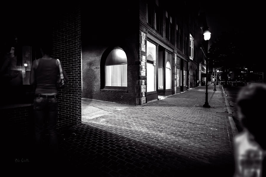 Night People Main Street Photograph by Bob Orsillo