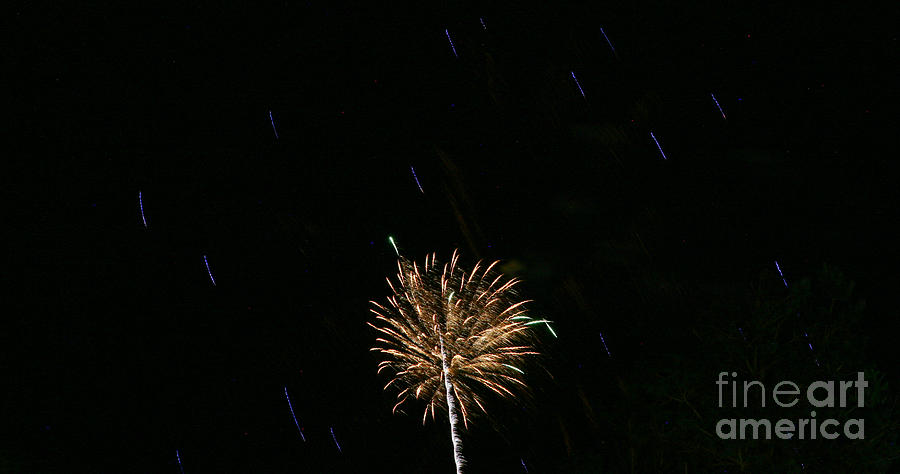 Independence Day Photograph - Night Rain by Casey Hanson