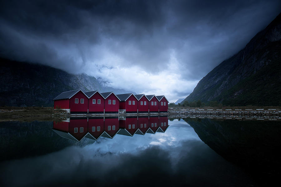 Night Reflection Photograph by Andreas Christensen