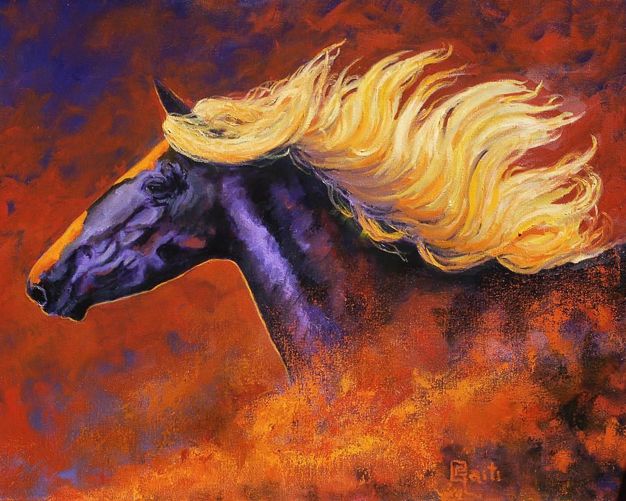 Wildlife Painting - Night Rider by Ritch Gaiti