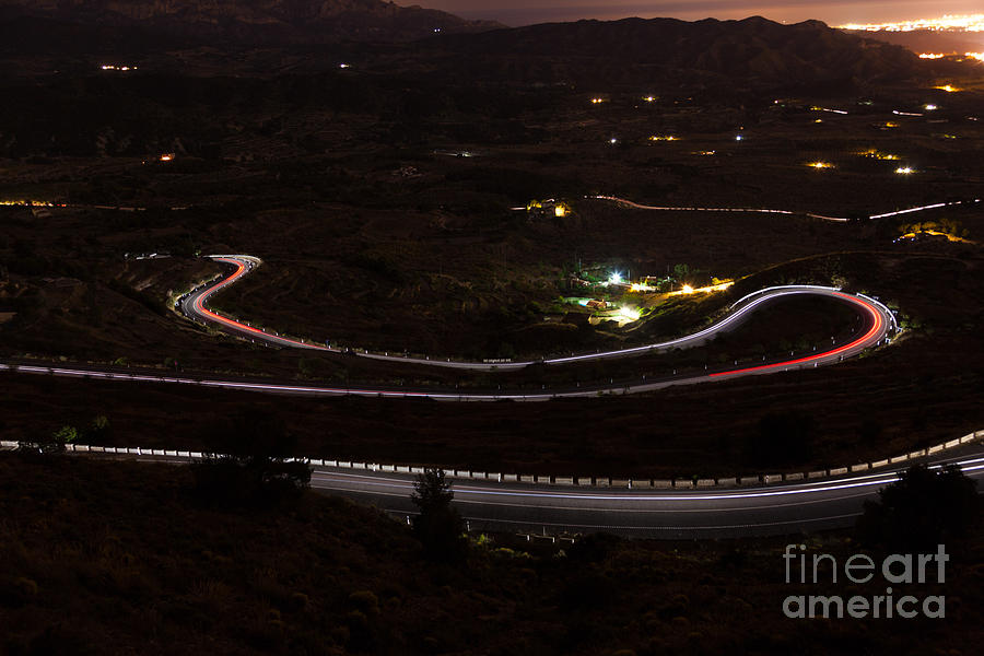 Night road Photograph by Eugenio Moya Night road Photograph by Eugenio Moya