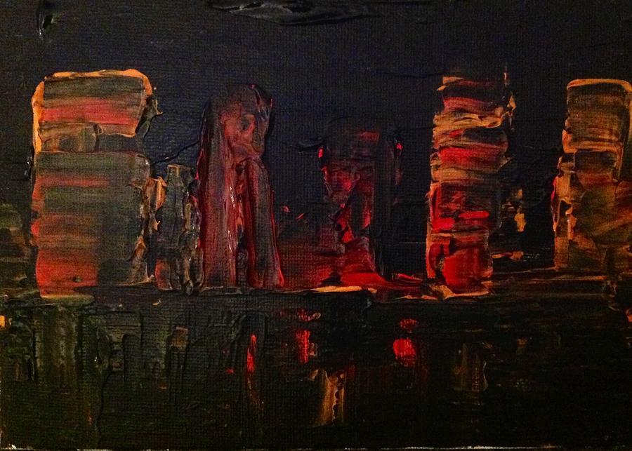 Night Scape. In Warm Hues Painting by Desmond Raymond