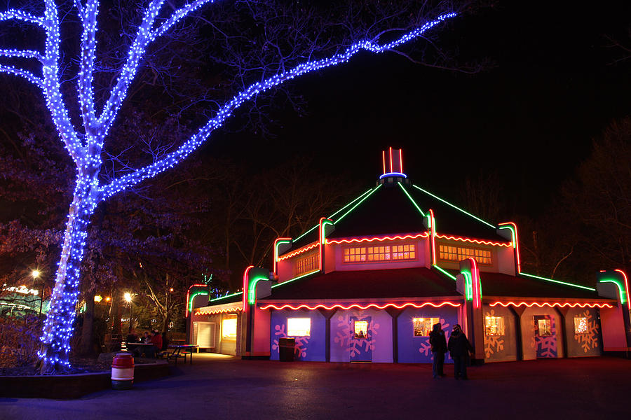 Night Scene At Kennywood Park Digital Art By Bob Semk