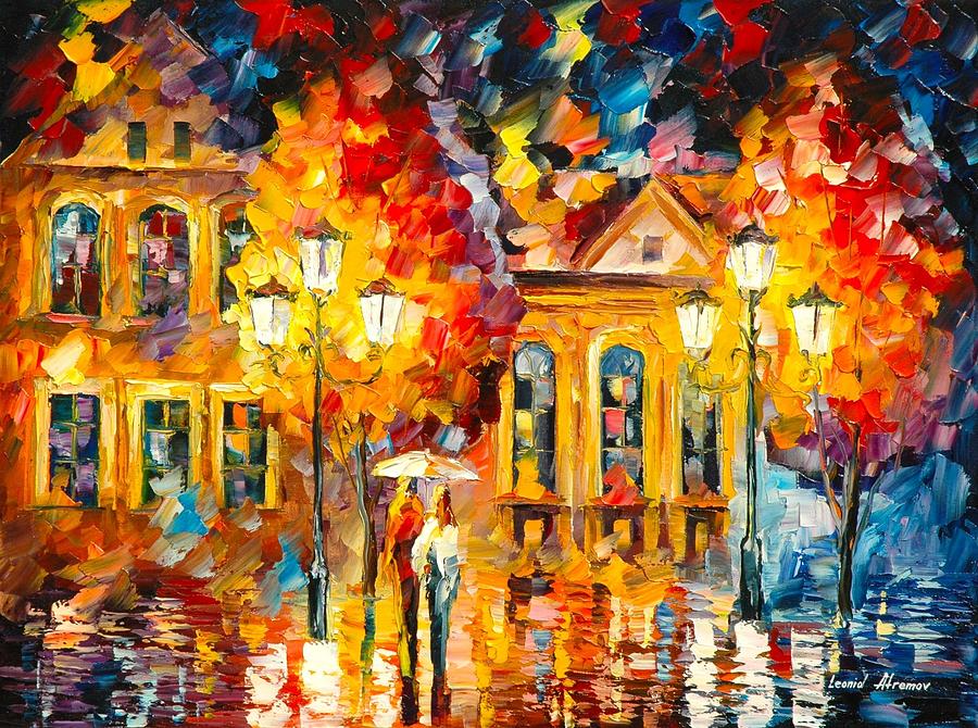 Night Shine Painting by Leonid Afremov