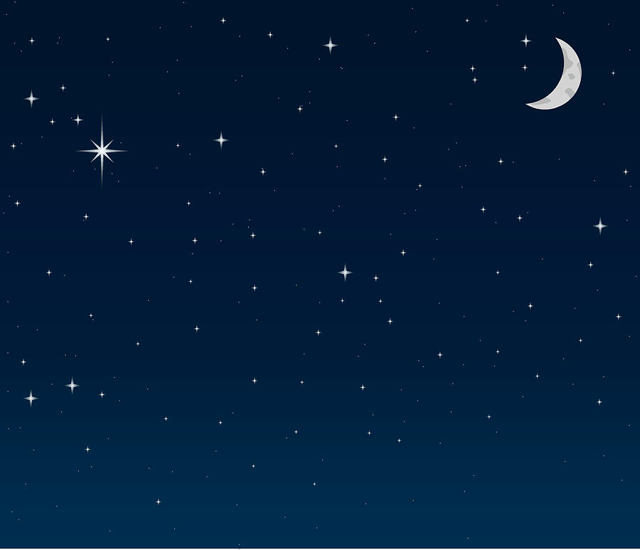 Night Sky background Drawing by Logorilla