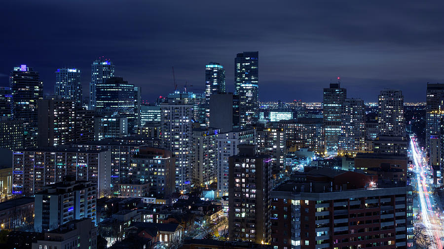 Night Skyline Of Toronto Photograph by Roland Shainidze Photogaphy