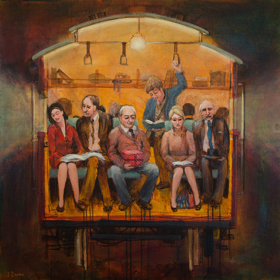 Portrait Painting - Night Train by Jennifer Croom