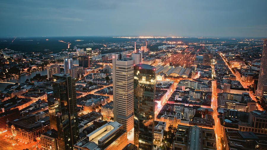 Night View Of Frankfurt Photograph by Jimmy Ll Tsang