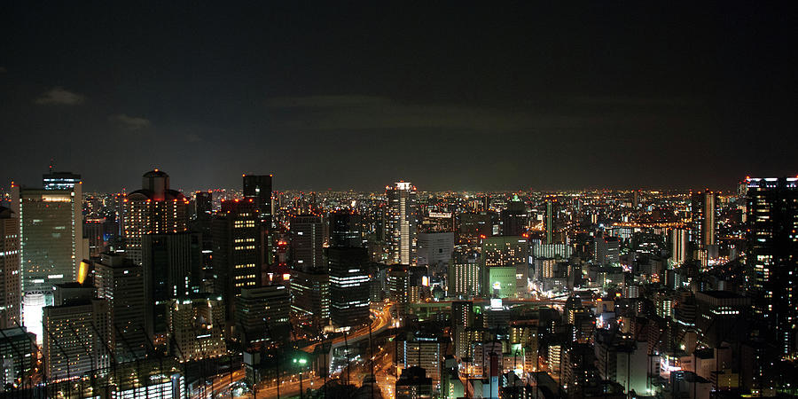 Night View Of Osaka Photograph by Billy Gao