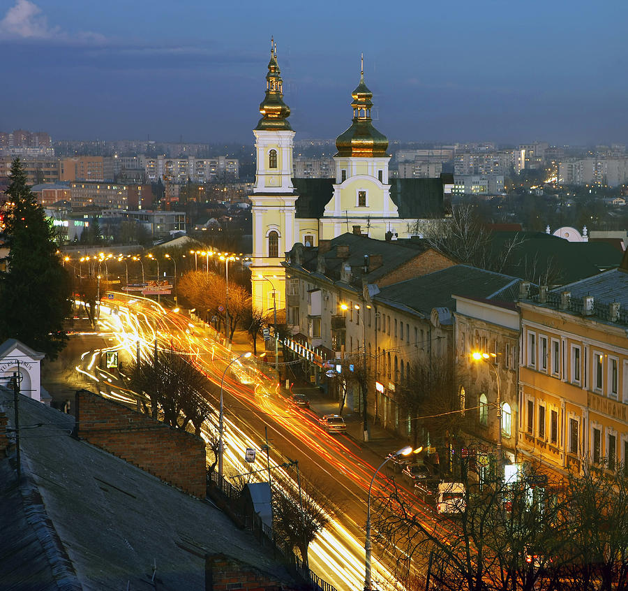 Night Vinnitsa 03 Photograph by Zoriy Fine - Fine Art America