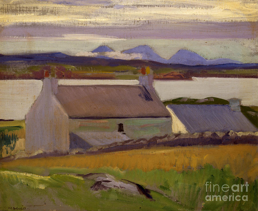 Nightfall  Iona Painting by Francis Campbell Boileau Cadell