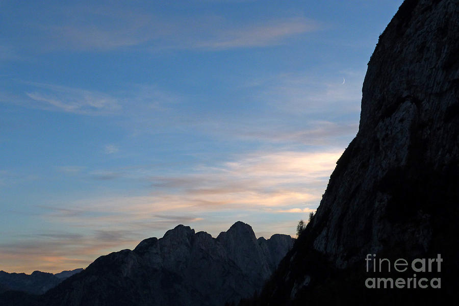 Nightfall - Julian Alps Photograph by Phil Banks