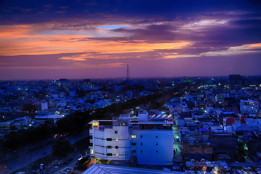 Nightfall Over India Photograph by John Hoey
