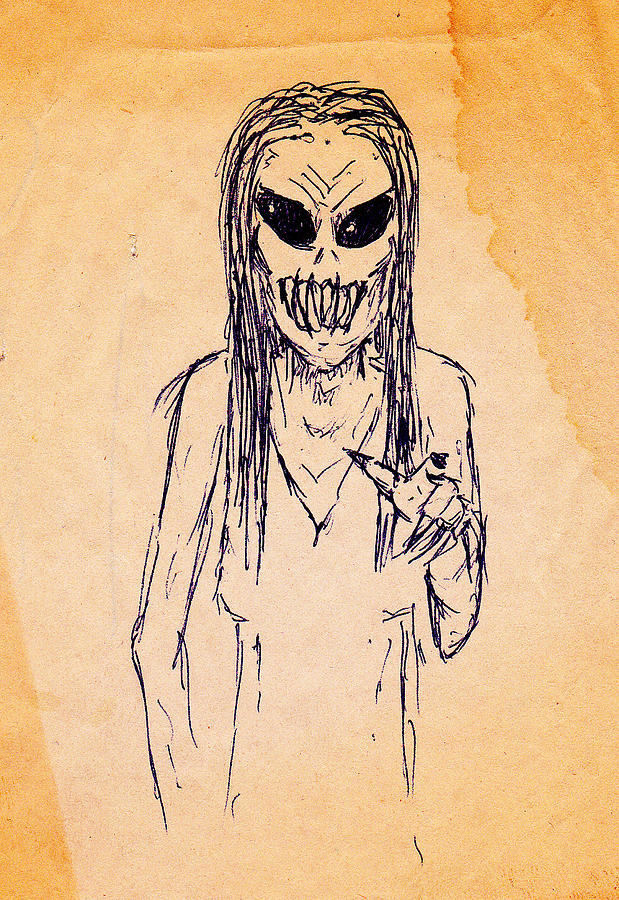 Nightmare sketch Drawing by Guy Pettingell