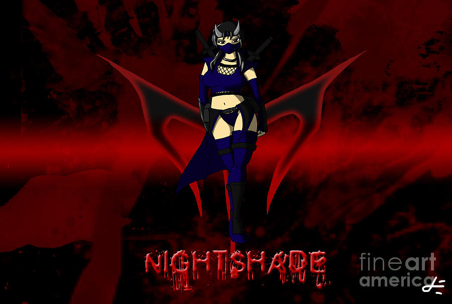 Nightshade - Assassin of the Night Digital Art by Dustin Eaton