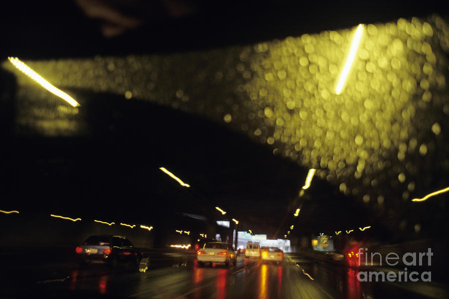 NightTime Driving Photograph by Jim Corwin