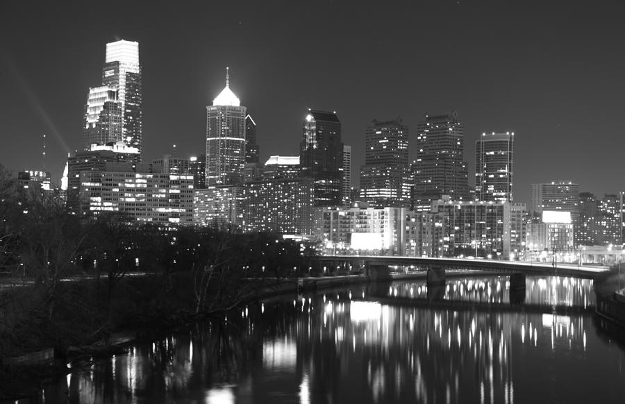Nighttime in Philadelphia Photograph by Alice Gipson