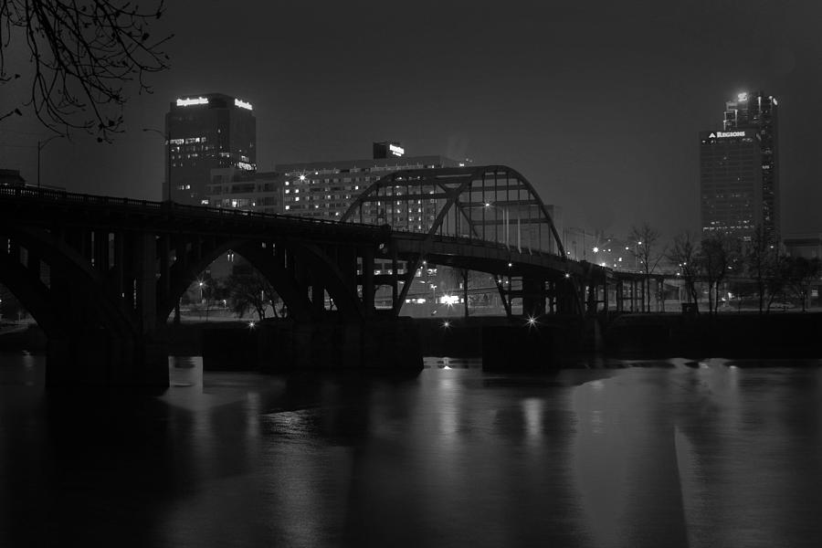 Nighttime on the Broadway Bridge Photograph by Robert Camp