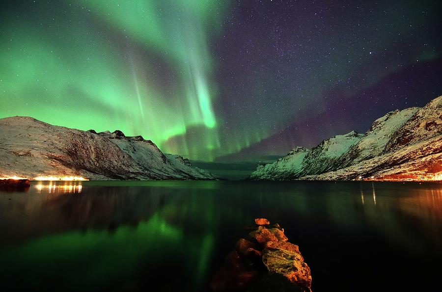 Nightview In The Fjord Photograph by John Hemmingsen