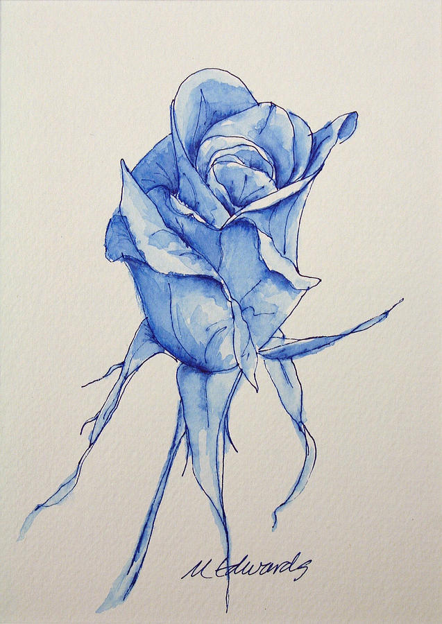 Nikis Rose Drawing by Marna Edwards Flavell