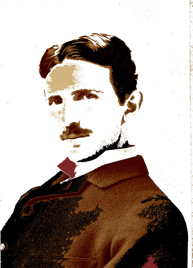 Nikola Tesla Napoleon Sarony photo 1893-2013 Photograph by David Lee Guss
