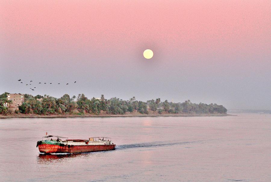 Nile Moon Rise Photograph